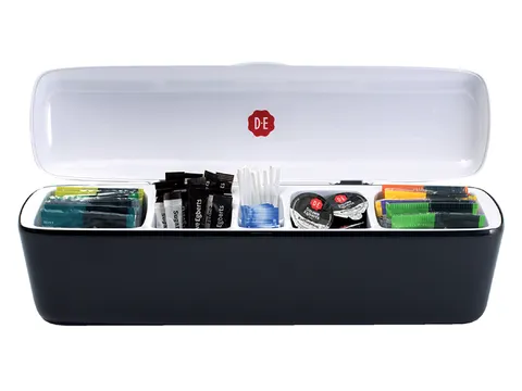 Tafeldispenser Douwe Egberts 5 vakken met inhoud zwart