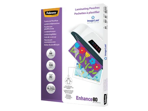 Lamineerhoes Fellowes A4 80 Micron glanzend