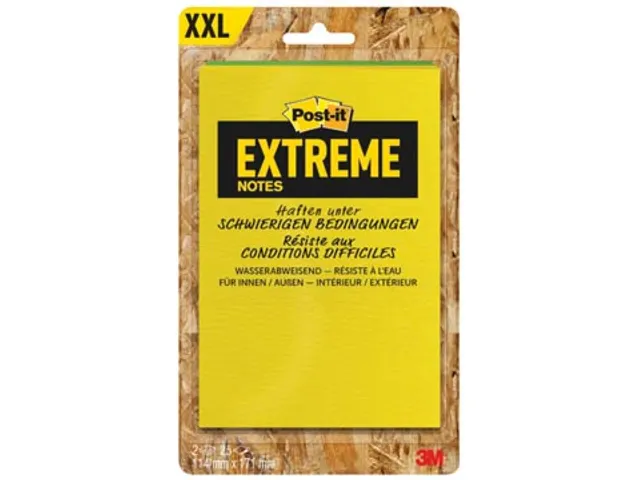 Post-it Extreme Notes, 114 x 171 mm, 2 blokken