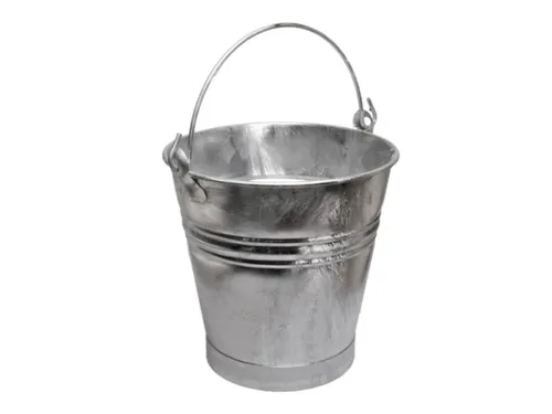 emmer,HxØ 325x295mm,11l,plaatstaal vuurverzinkt,m. voet van bandijzer