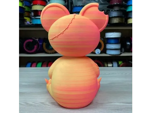 Azurefilm PLA Dual Neon 3D filament 1,75mm Geel - Roze 1kg