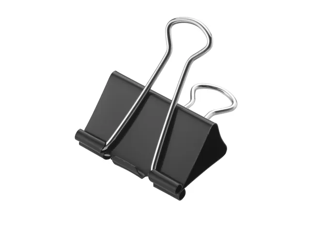 Papierklem Westcott 50mm metaal zwart 12stuks in doos