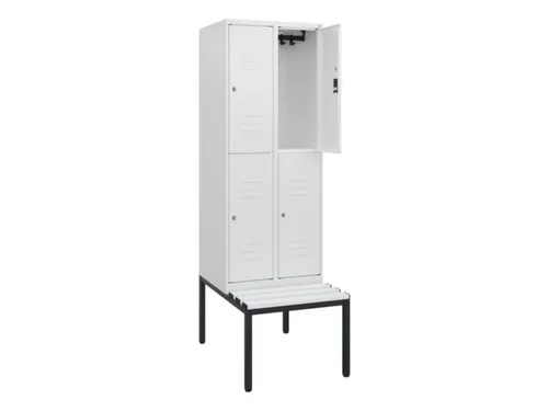 Dubbeldekse dekenkist,HxBxD 1950x600x815mm,2x2vak.,vak B 300mm