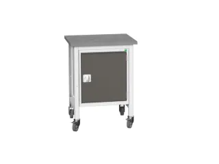 werkbank,verrijdbaar,HxBxD 930x700x600mm,linoleumblad - 1