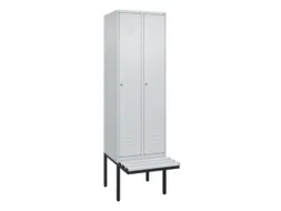 locker voor scheiding van kleding,HxBxD 2120x600x815mm,2vak