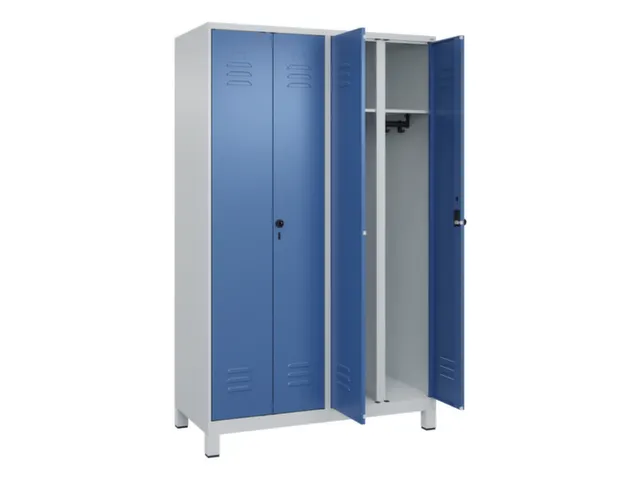 locker voor scheiding van kleding,HxBxD 1950x1200x500mm,4vak