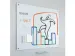 OUTLET Glass2write Glasbord Magneethoudend 100x150cm Wit