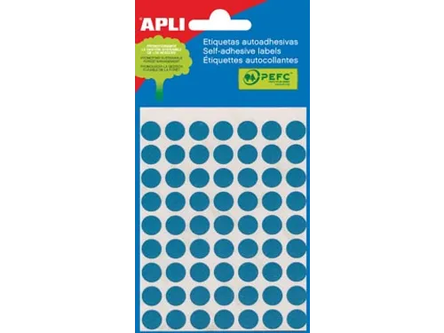 Apli Ronde Etiketten Ø10mm Blauw