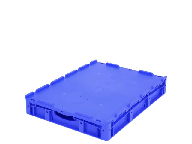 Euronorm Stapelkrat Pp 138x800x600mm 44l Standaardbodem M. Deksel