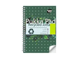 Notitieboek Pukka Jotta A5 ruit 5x5 55vel/110pagina's 80 gram groen