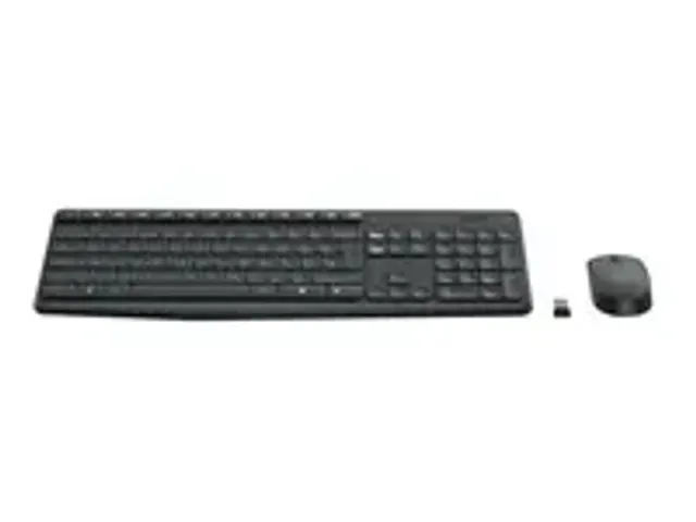 OUTLET Logitech MK235 toetsenbord Inclusief muis USB AZERTY Frans Grij