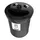 Afvalbak Smiley Face Bin 52 Liter General Waste Zwart