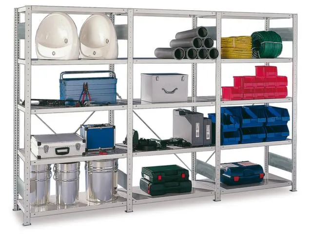 Magazijnstelling Complete Aanbieding 1x Basis-/2x Aanbouwveld 100kg