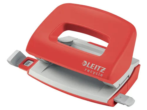 Perforator Leitz Nexxt Recycle mini 10 vel rood