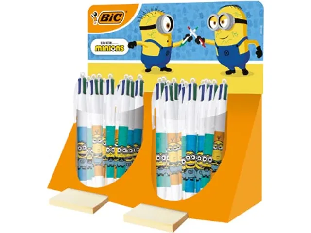 Colours Minions 4-kleurenbalpen medium display 40 stuks