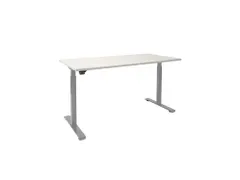 Elektrisch Verstelbaar Bureau Krijtwit 2 Motoren 160x80cm Frame Alu