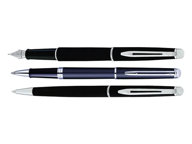 Roller Waterman Hémisphère Noir Mat CT Fin