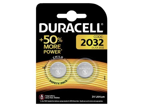Batterij Duracell knoopcel 2x CR2032 lithium Ø20mm 3V-180mAh