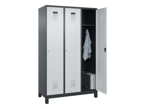 locker,HxBxD 1950x1200x500mm,3vak,vak B 400mm,cil.-slot,voeten