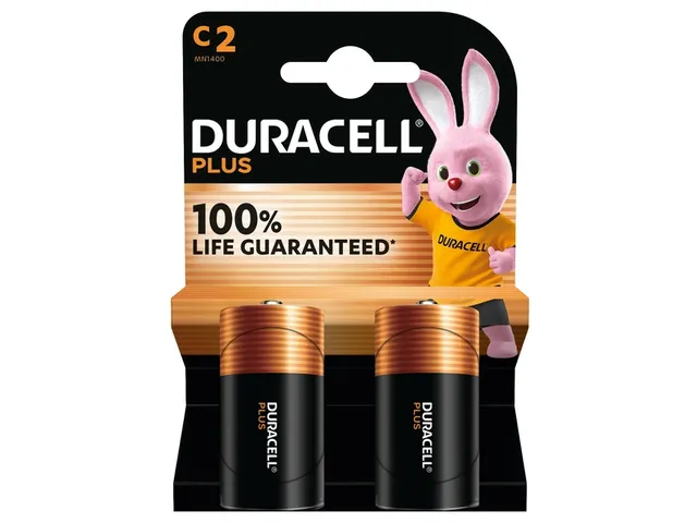 Batterij Duracell Plus 2x C