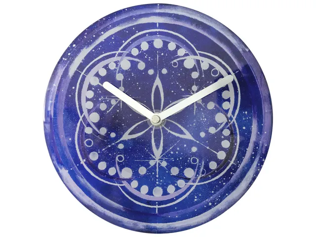Horloge de Table/Murale 20 cm-Silent-Indigo-Verre Trempé-NeXtime Cosm