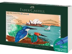 Tekenstift Faber-Castell Pitt Artist Pen Brush set 12 stuks Sydney