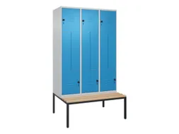 Z-garderobekast,HxBxD 2120x1200x815mm,6vak,vak B 400mm,draaigrendel