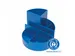 Pennenkoker MAUL roundbox Blauwe Engel recycled 6 vaks blauw