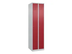 locker,HxBxD 1850x500x500mm,2vak,vak B 250mm,cil.-slot,staand op vloer