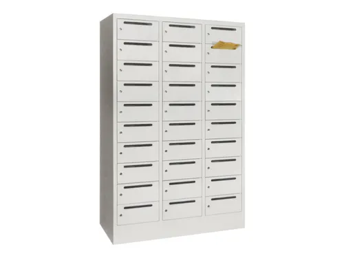 Postsorteerkast 1850x1230x500mm 3x10 Vakken Ral7035 Front Ral7035
