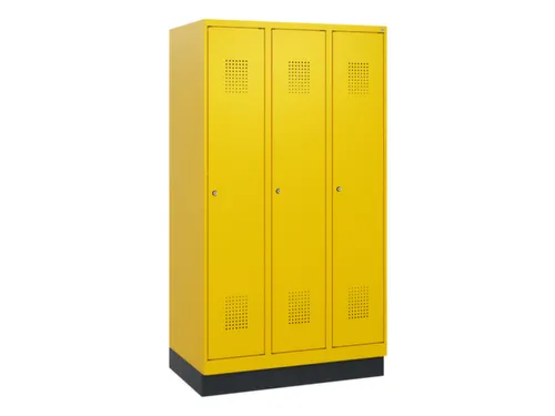 schoollocker,HxBxD 1630x900x500mm,3vak,vak B 300mm,cil.-slot,sokkel
