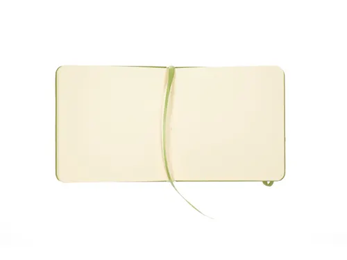 Schetsboek Kangaro 12x12cm lime green PU HC 80 vel 140gr roomwit met e