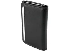 Porte-cartes Clicksafe RFID cuir nappa noir pour 6 cartes + billets