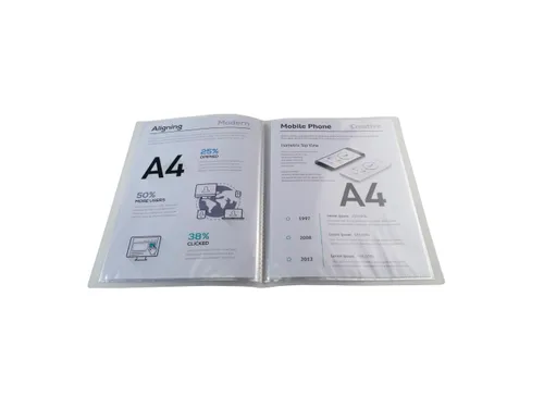 Showalbum Chromaline PP 40 tas A4 Transparant