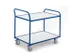chariot à plateaux,force 250kg,2plateau(x),plateau Lxl 990x590mm