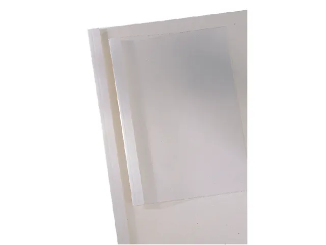 Thermische Omslag Gbc A4 4mm Transparant/wit 100stuks