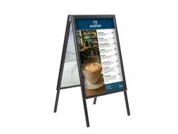 Europel Stoepbord Economy A1 32mm zwart