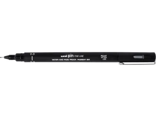 Fineliner Uni-ball Pin zwart 0.3mm - 1