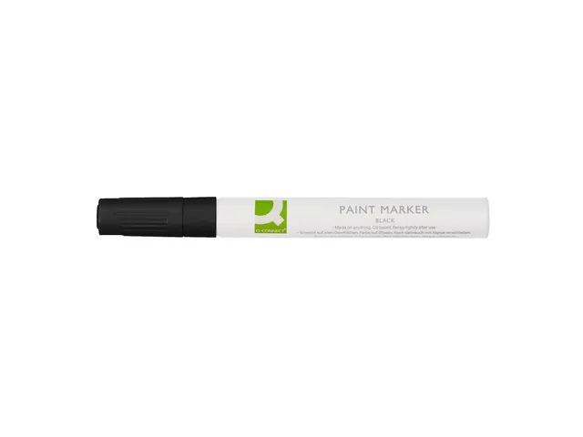 Q-CONNECT Paintmarker op oliebasis ronde punt 2-3mm Zwart