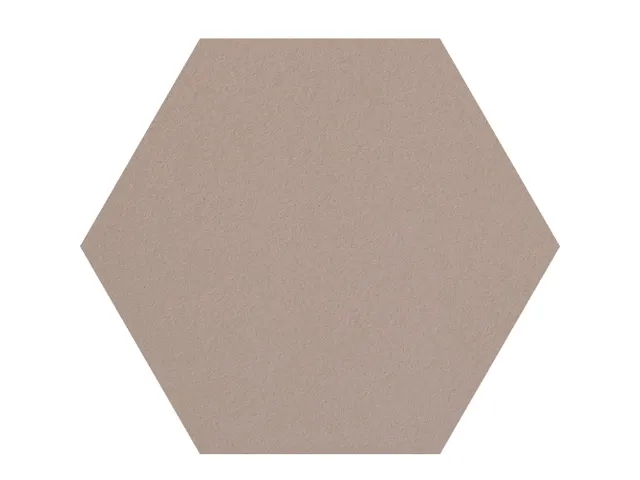 Prikbord Zeshoek Beige Kleur 2187 Bulletin Paneel Ø 60cm frameloos