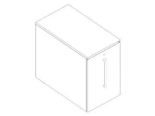 apothekerskast,HxBxD 720x450x800mm,aanbouw rechts,decor esdoorn