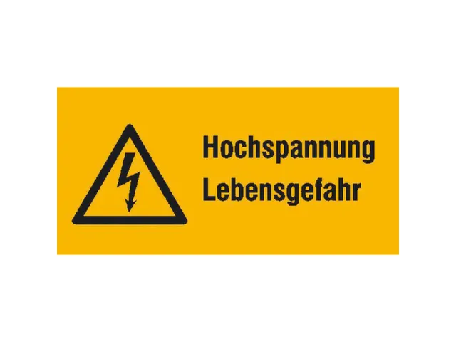 waarschuwings-combibord,v. binnen/buiten,Hoogspanning levensgevaar,PVC