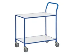 tafelwagen,draagverm. 150kg,2xstaalplaat,laadvl. LxB 760x430mm
