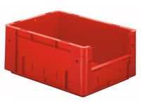 Euronorm Stapelkrat Rood 175x400x300mm 14.5l Gesloten Grijpopening