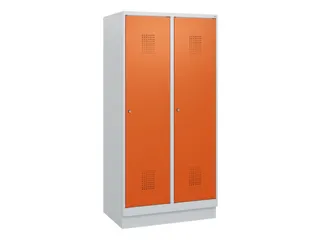 schoollocker,HxBxD 1630x800x500mm,2vak,vak B 400mm,cil.-slot,sokkel - 2