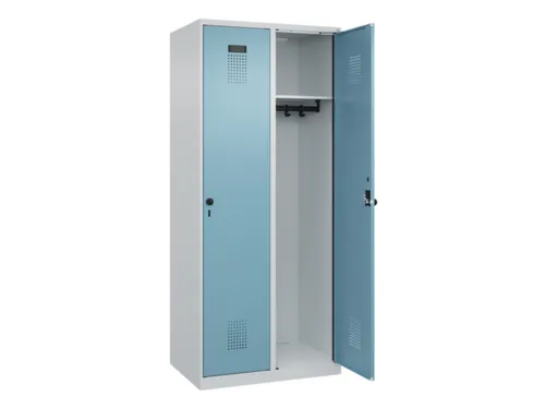 locker,HxBxD 1850x800x500mm,2vak,vak B 400mm,draaigrendel