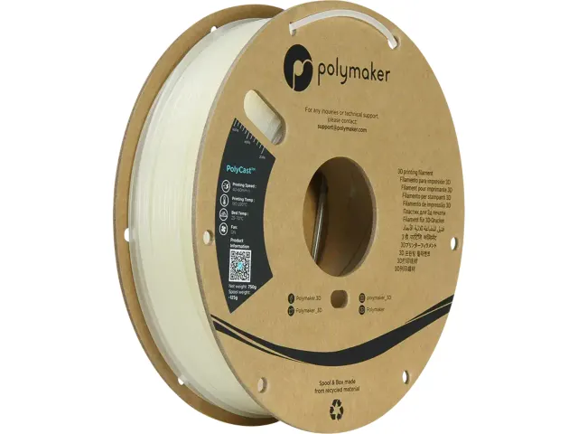 POLYCAST 2,85mm NATURAL 0,75kg PolySmooth 3D Filament