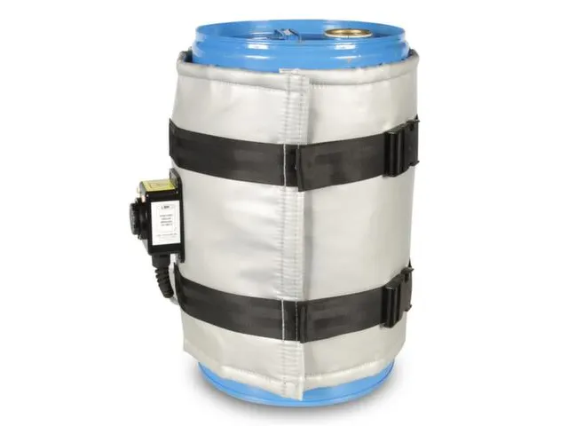 Verwarmingsmantel,V. 30L Vat,Buiten Glasvezel/Silicone,Zilverkleurig