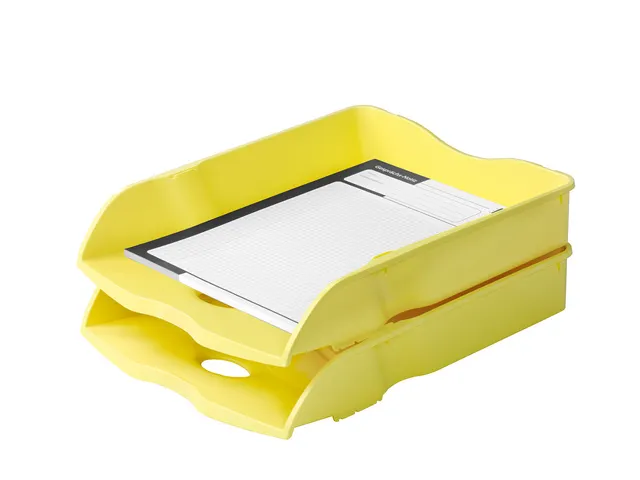 Bac à courrier HAN Re-LOOP A4 / C4 empilable et emboîtable, jaune 10