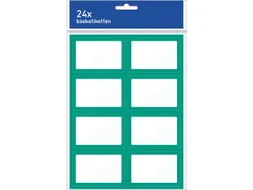 Boeketiket Kangaro 24 etiketten 3 vellen van 8 stuks groen